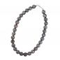 Preview: Kette 16mm Perlen grau-glitter 50cm Preview: Kette 16mm Perlen grau-glitter 50cm