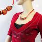 Preview: Kette 18mm Steinperle apricot-silbergrau-chrom Kunststoff 50cm Preview: Kette 18mm Steinperle apricot-silbergrau-chrom Kunststoff 50cm