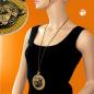 Preview: Kette, Platte mit Tigerkopf altmessing, 75cm Preview: Kette, Platte mit Tigerkopf altmessing, 75cm