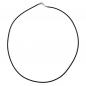 Preview: Rundschnur 2mm Vollgummikette Naturkautschuk Verschluss silberfarbig 80cm Preview: Rundschnur 2mm Vollgummikette Naturkautschuk Verschluss silberfarbig 80cm