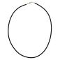 Preview: Rundschnur 3mm Vollgummikette Naturkautschuk Verschluss silberfarbig 80cm Preview: Rundschnur 3mm Vollgummikette Naturkautschuk Verschluss silberfarbig 80cm