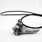 Preview: Kette 17x14mm Zinn-Anhänger Totenkopf mit Schlange 45cm Preview: Kette 17x14mm Zinn-Anhänger Totenkopf mit Schlange 45cm