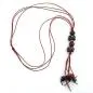 Preview: Kette, 2x Walze altgold-farbig rot