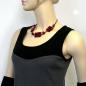 Preview: Kette 3x 35x25mm-Viereck gewellt rot-schwarz-marmoriert 45cm Preview: Kette 3x 35x25mm-Viereck gewellt rot-schwarz-marmoriert 45cm