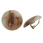 Preview: Clip Ohrring 30mm Riss braun-horn-marmoriert glänzend Kunststoff-Bouton Preview: Clip Ohrring 30mm Riss braun-horn-marmoriert glänzend Kunststoff-Bouton