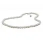 Preview: Kette 6mm Perle Kunststoff kristall-creme 45cm