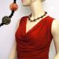 Preview: Kette Schmuckperlen schwarz-rot-goldfarben 50cm Preview: Kette Schmuckperlen schwarz-rot-goldfarben 50cm