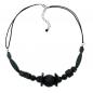 Preview: Kette, Wabenperle schwarz