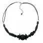 Preview: Kette, Wabenperle schwarz