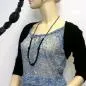 Preview: Kette Kunststoffperlen Schliffperle schwarz Kordel schwarz 90cm Preview: Kette Kunststoffperlen Schliffperle schwarz Kordel schwarz 90cm