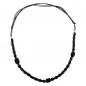 Preview: Kette Kunststoffperlen Schliffperle schwarz Kordel schwarz 90cm Preview: Kette Kunststoffperlen Schliffperle schwarz Kordel schwarz 90cm
