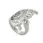 Preview: Ring 31x18mm halber Schmetterlingsflügel mit 1 Glasstein rhodiniert Ringgröße 54 Preview: Ring 31x18mm halber Schmetterlingsflügel mit 1 Glasstein rhodiniert Ringgröße 54
