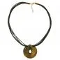 Preview: Kette 52mm Kunststoff Anhänger Amulett oliv marmoriert Kordel oliv 55cm Preview: Kette 52mm Kunststoff Anhänger Amulett oliv marmoriert Kordel oliv 55cm