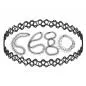 Preview: Kette 4 Stück flexible Tattoo-Kette schwarz
