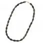Preview: Kette 20x10mm Winkelperle Kunststoff schwarz-gold-marmoriert glänzend 60cm Preview: Kette 20x10mm Winkelperle Kunststoff schwarz-gold-marmoriert glänzend 60cm