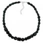 Preview: Kette, Perle schwarz-facettiert Preview: Kette, Perle schwarz-facettiert