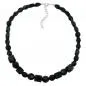 Preview: Kette, Perle schwarz-facettiert Preview: Kette, Perle schwarz-facettiert
