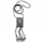 Preview: Kette Kunststoff Viereck schwarz altsilberfarben Velourband schwarz 100cm Preview: Kette Kunststoff Viereck schwarz altsilberfarben Velourband schwarz 100cm