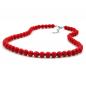 Preview: Kette 8mm Kunststoffperlen rot-glänzend 55cm Preview: Kette 8mm Kunststoffperlen rot-glänzend 55cm