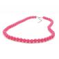 Preview: Kette 8mm Kunststoffperlen rosa-pink-glänzend 42cm Preview: Kette 8mm Kunststoffperlen rosa-pink-glänzend 42cm