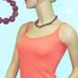 Preview: Kette, Perlen 10mm flieder-violett Preview: Kette, Perlen 10mm flieder-violett