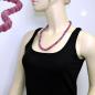 Preview: Kette, Perlen 10mm flieder-violett Preview: Kette, Perlen 10mm flieder-violett