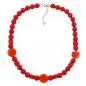 Preview: Kette, Spiralperle und Würfel rot Preview: Kette, Spiralperle und Würfel rot