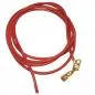 Preview: Lederband Rundschnur Rindleder 2mm rot gefärbt mit 1x Verschluss goldfarbig ca. 1m Preview: Lederband Rundschnur Rindleder 2mm rot gefärbt mit 1x Verschluss goldfarbig ca. 1m