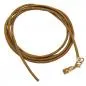 Preview: Lederband Rundschnur Rindleder 2mm olivgrün khaki gefärbt mit 1x Verschluss goldfarbig ca. 1m Preview: Lederband Rundschnur Rindleder 2mm olivgrün khaki gefärbt mit 1x Verschluss goldfarbig ca. 1m