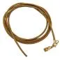 Preview: Lederband Rundschnur Rindleder 2mm olivgrün khaki gefärbt mit 1x Verschluss goldfarbig ca. 1m Preview: Lederband Rundschnur Rindleder 2mm olivgrün khaki gefärbt mit 1x Verschluss goldfarbig ca. 1m