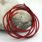 Preview: Lederband Rundschnur Rindleder 2mm rot gefärbt mit 1x Verschluss silberfarbig ca. 1m Preview: Lederband Rundschnur Rindleder 2mm rot gefärbt mit 1x Verschluss silberfarbig ca. 1m