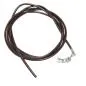 Preview: Lederband Rundschnur Rindleder 2mm braun gefärbt mit 1x Verschluss silberfarbig ca. 1m Preview: Lederband Rundschnur Rindleder 2mm braun gefärbt mit 1x Verschluss silberfarbig ca. 1m
