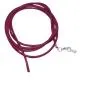 Preview: Lederband Rundschnur Rindleder 2mm fuchsia beere gefärbt mit 1x Verschluss silberfarbig ca. 1m Preview: Lederband Rundschnur Rindleder 2mm fuchsia beere gefärbt mit 1x Verschluss silberfarbig ca. 1m