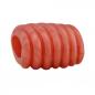 Preview: Tuchring 35x34x23mm Spirale Kunststoff korallrot-seidig matt Preview: Tuchring 35x34x23mm Spirale Kunststoff korallrot-seidig matt