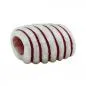 Preview: Tuchring 35x34x23mm Spirale Kunststoff wachsweiß-weinrot matt Preview: Tuchring 35x34x23mm Spirale Kunststoff wachsweiß-weinrot matt