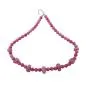 Preview: Kette 10mm Perle Kunststoff flieder transparent mit verschiedenen unrunden Perlen 55cm