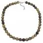 Preview: Kette Perlen 12mm Perle Kunststoff oliv-schwarz-marmor 50cm Preview: Kette Perlen 12mm Perle Kunststoff oliv-schwarz-marmor 50cm