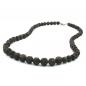 Preview: Kette Kunststoffperlen Barockperlen braun-schwarz-marmoriert verlaufend 60cm Preview: Kette Kunststoffperlen Barockperlen braun-schwarz-marmoriert verlaufend 60cm