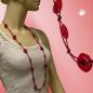 Preview: Kette, Ring und Olive, rot-glänzend