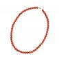 Preview: Kette 10mm Rundperle orange-schwarz-marmoriert Kunststoff 60cm Preview: Kette 10mm Rundperle orange-schwarz-marmoriert Kunststoff 60cm