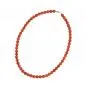 Preview: Kette 10mm Rundperle orange-schwarz-marmoriert Kunststoff 60cm Preview: Kette 10mm Rundperle orange-schwarz-marmoriert Kunststoff 60cm