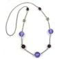 Preview: Kette, Facettenperle lila, Ankerkette