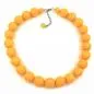 Preview: Kette, Perlen 20mm, gelb-glänzend