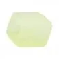 Preview: Tuchring 45x36x18mm Sechseck hellgelb-transparent matt Kunststoff