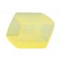 Preview: Tuchring 45x36x18mm Sechseck gelb-transparent matt Kunststoff