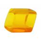 Mobile Preview: Tuchring 45x36x18mm Sechseck gelb-orange-transparent glänzend Kunststoff