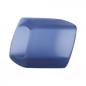 Preview: Tuchring 45x36x18mm Sechseck mittelblau-transparent matt Kunststoff