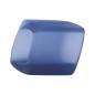 Preview: Tuchring 45x36x18mm Sechseck mittelblau-transparent matt Kunststoff