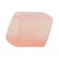 Preview: Tuchring 45x36x18mm Sechseck rosa-transparent matt Kunststoff