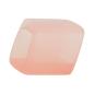 Preview: Tuchring 45x36x18mm Sechseck rosa-transparent matt Kunststoff